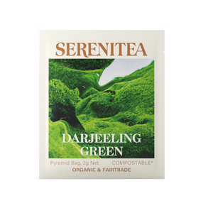 SereniTea Darjeeling Green Pyramid Tea Bags