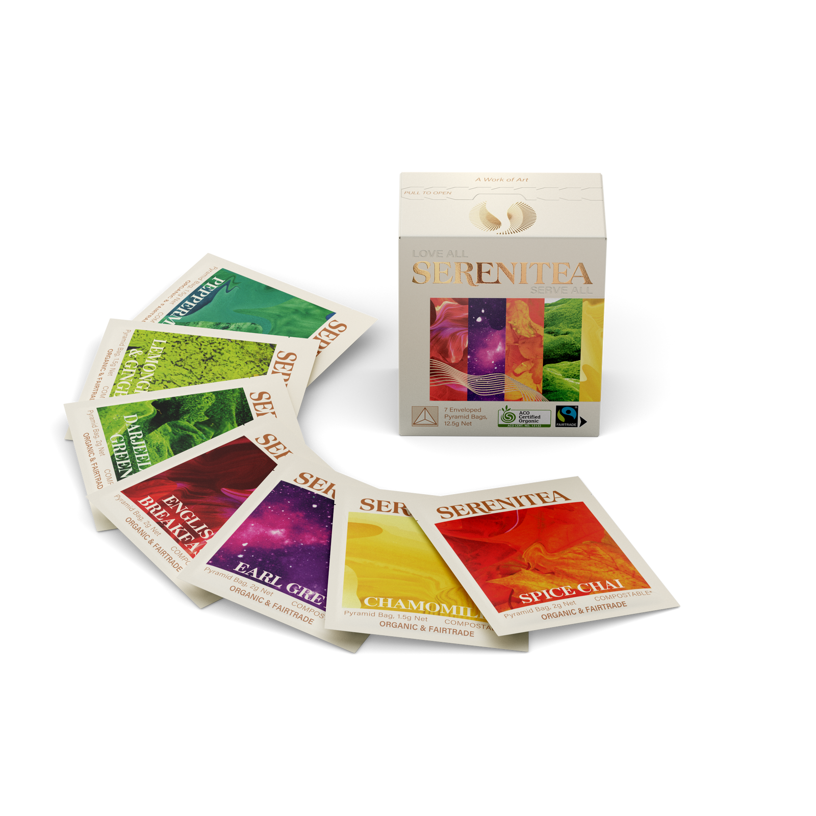 SereniTea Variety Pack Pyramid Tea Bags