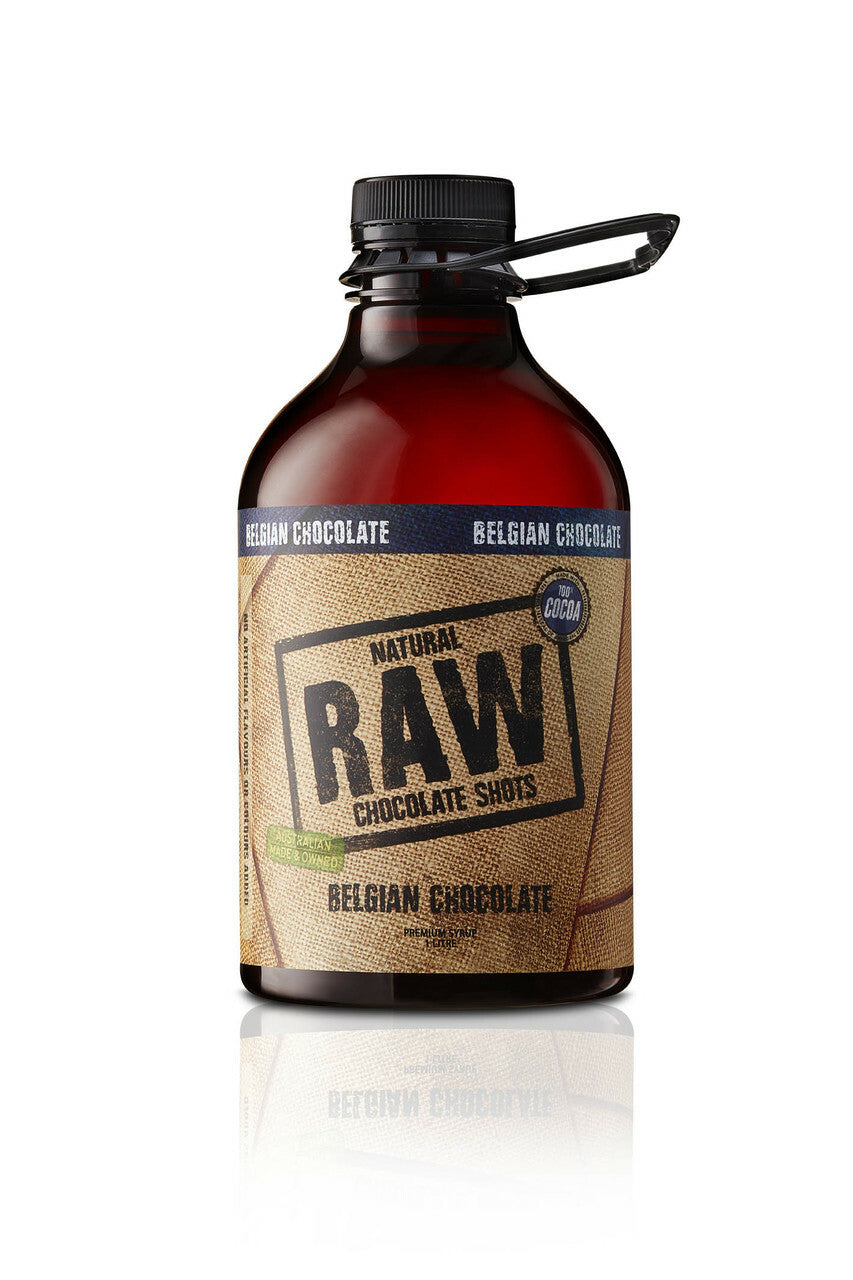 RAW INFUSIONS FLAVOURED SYRUPS - BELGIAN CHOCOLATE 1L