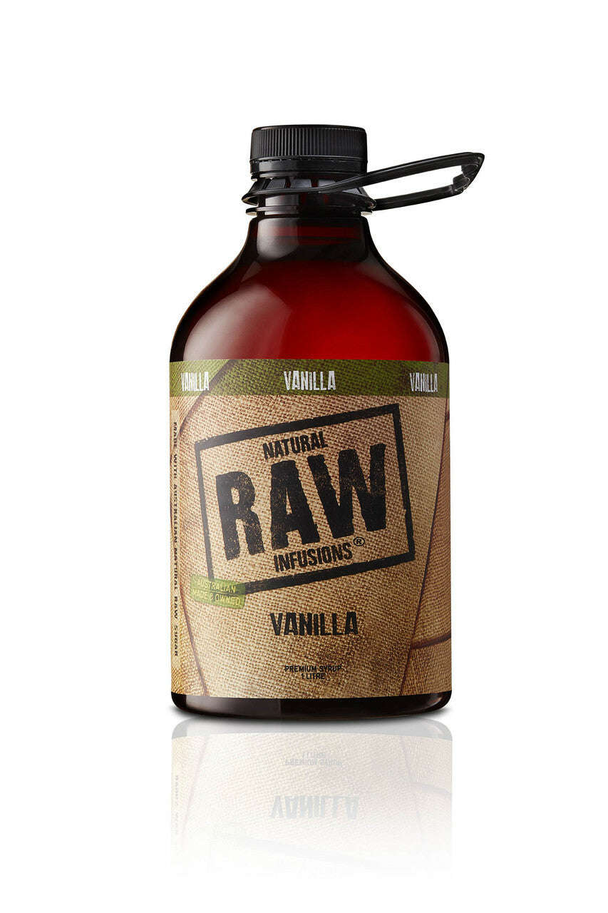 RAW INFUSIONS FLAVOURED SYRUPS- VANILLA 1L