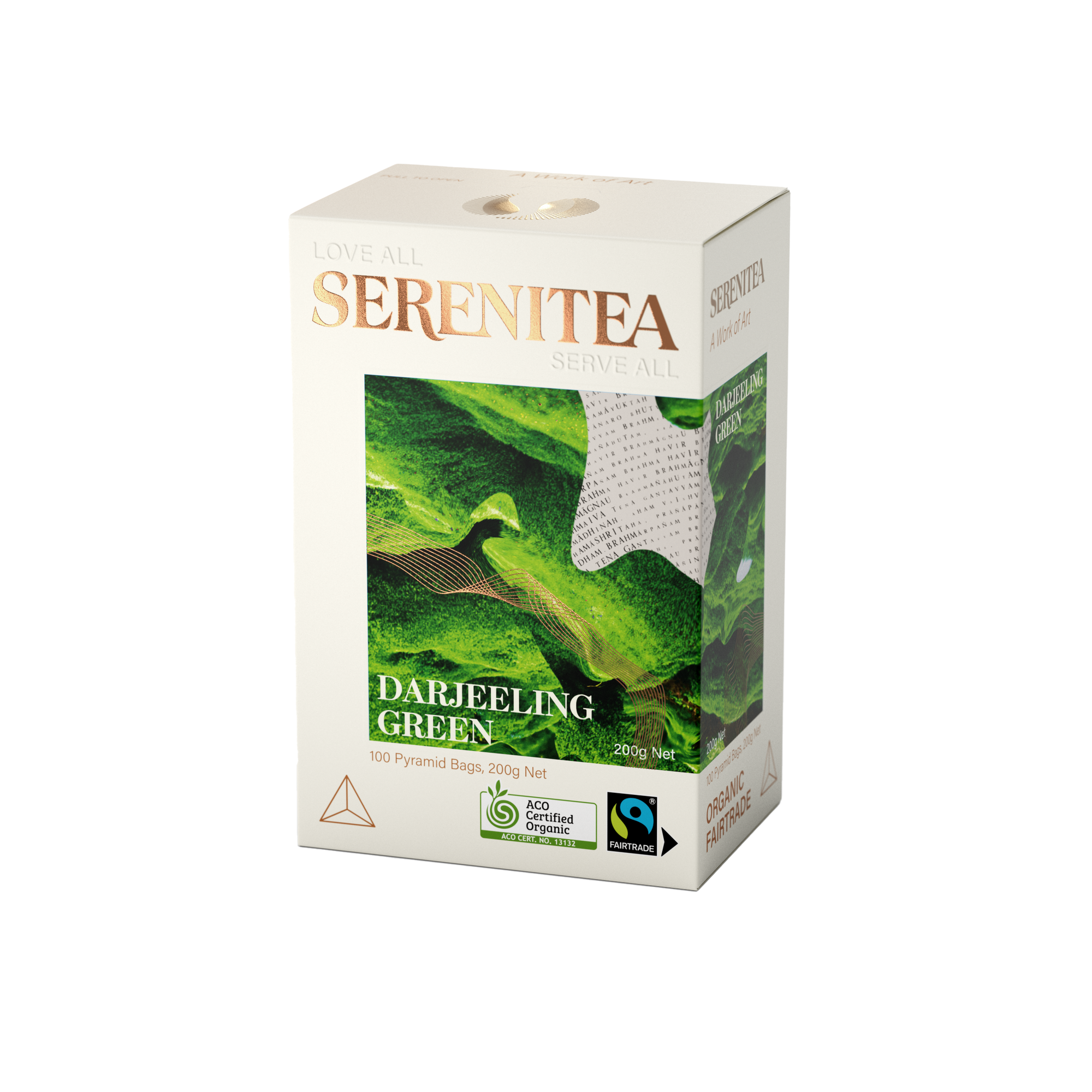 SereniTea Darjeeling Green Pyramid Tea Bags