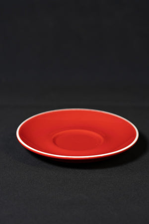 COFFICO CUPS AND SAUCERS - RED