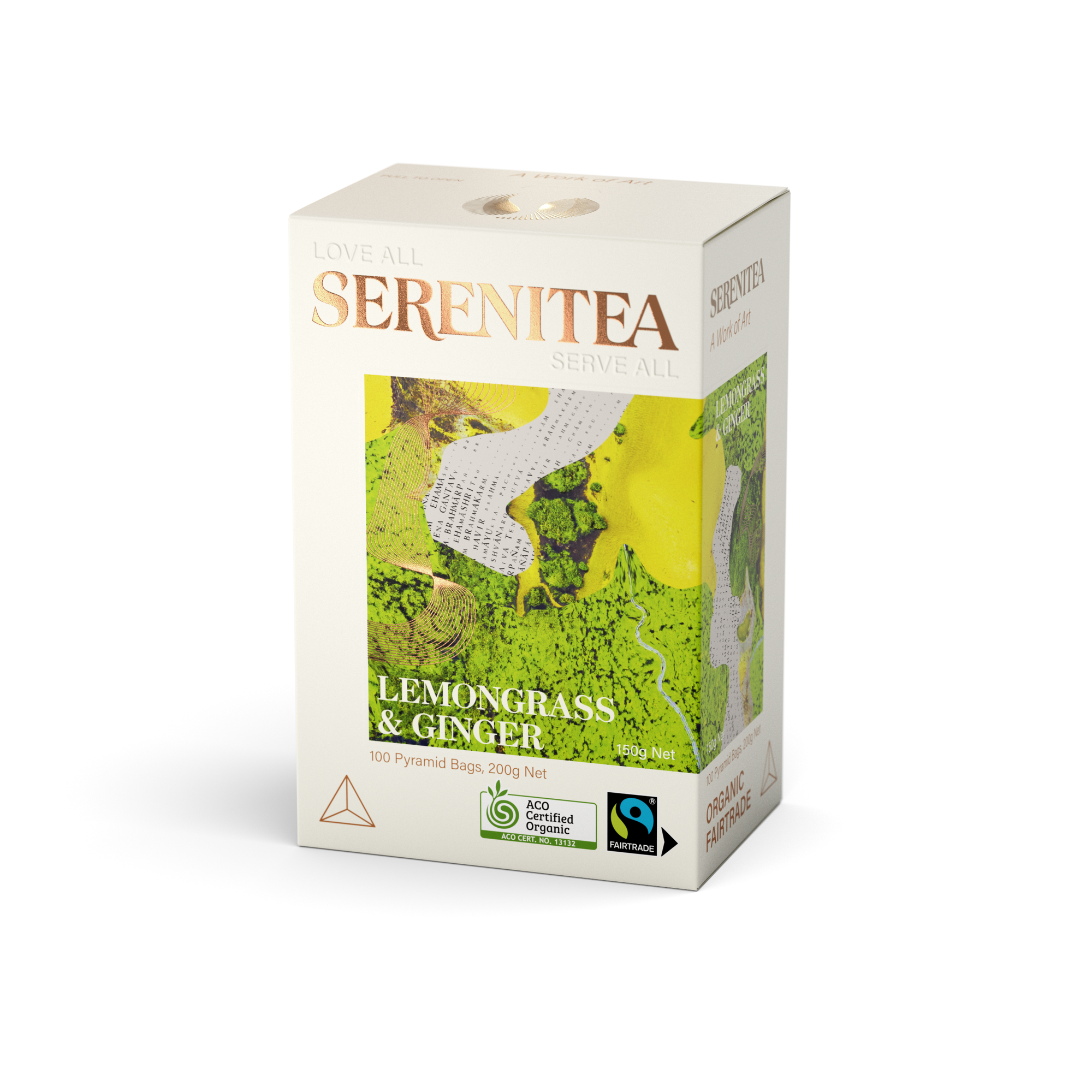 SereniTea Lemongrass & Ginger Pyramid Tea Bags