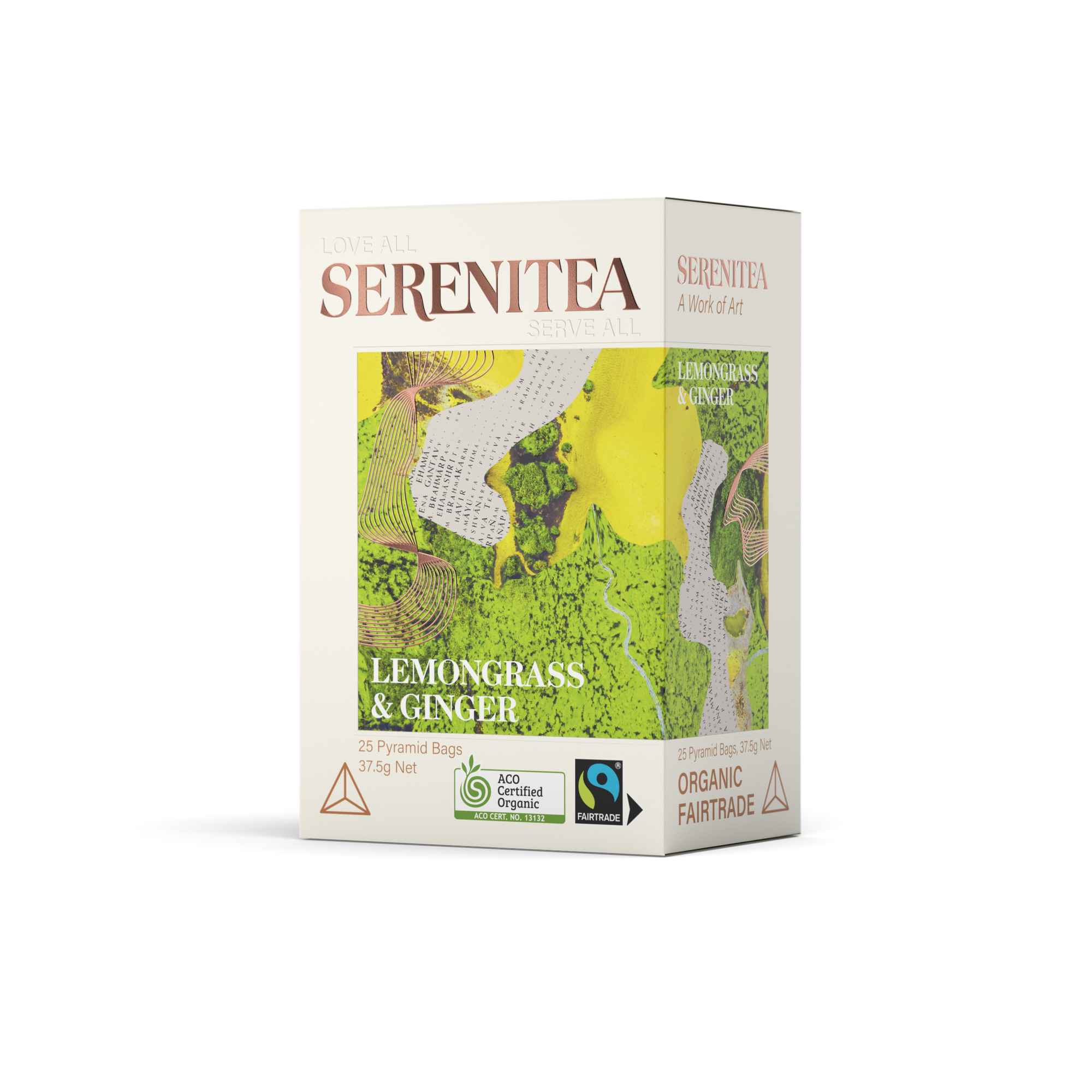 SereniTea Lemongrass & Ginger Pyramid Tea Bags