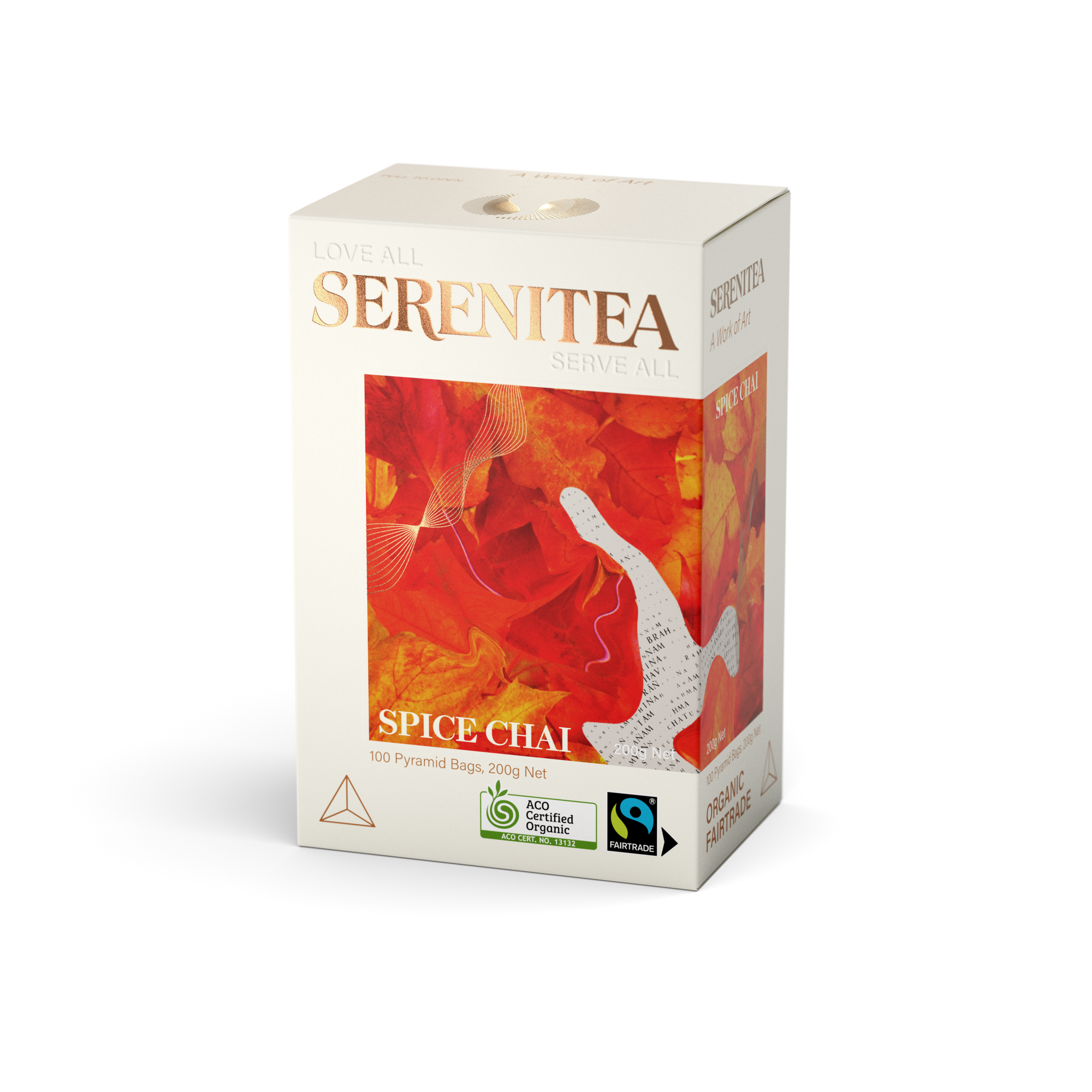 SereniTea Spice Chai Pyramid Tea Bags