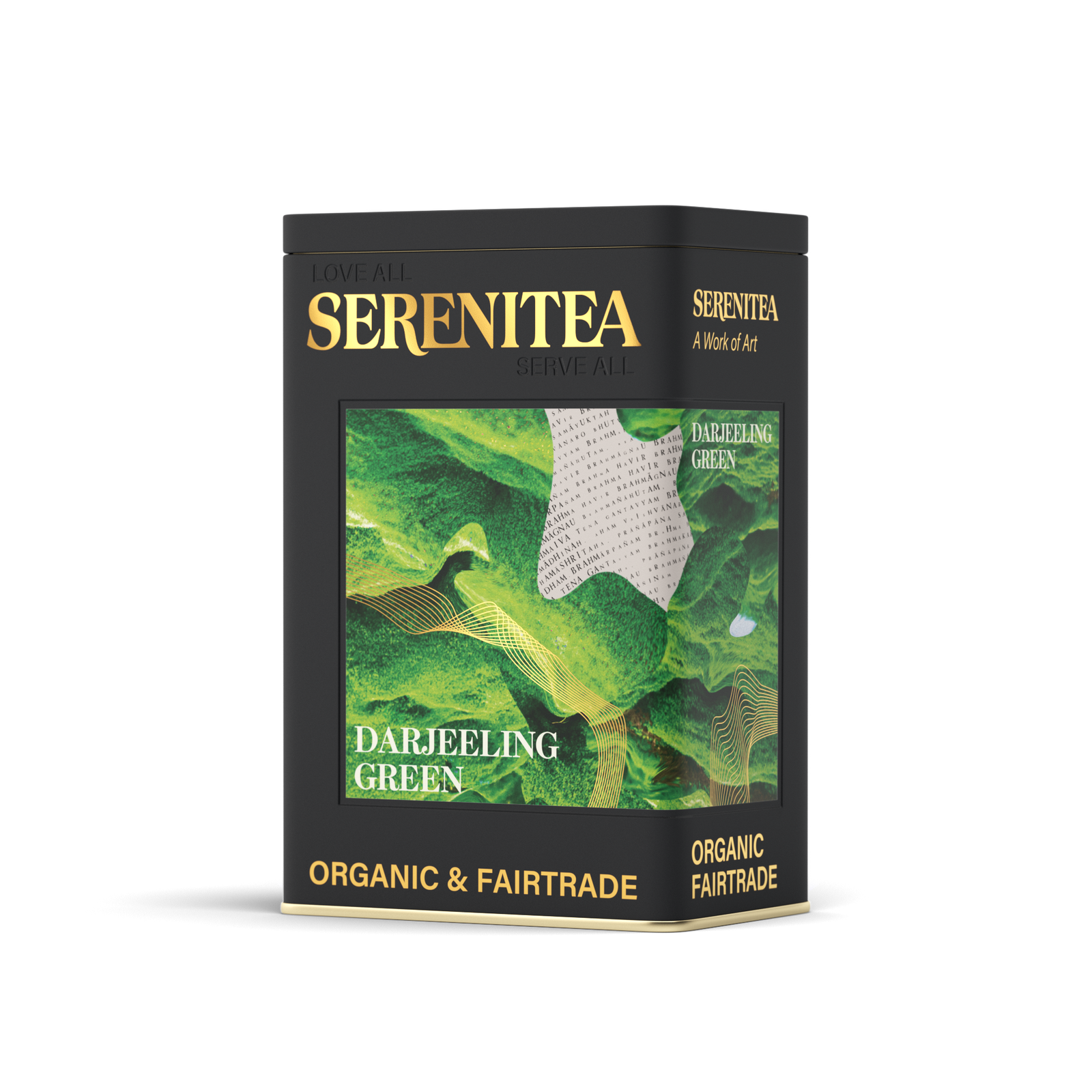 SereniTea Storage Tin for Darjeeling Green Tea