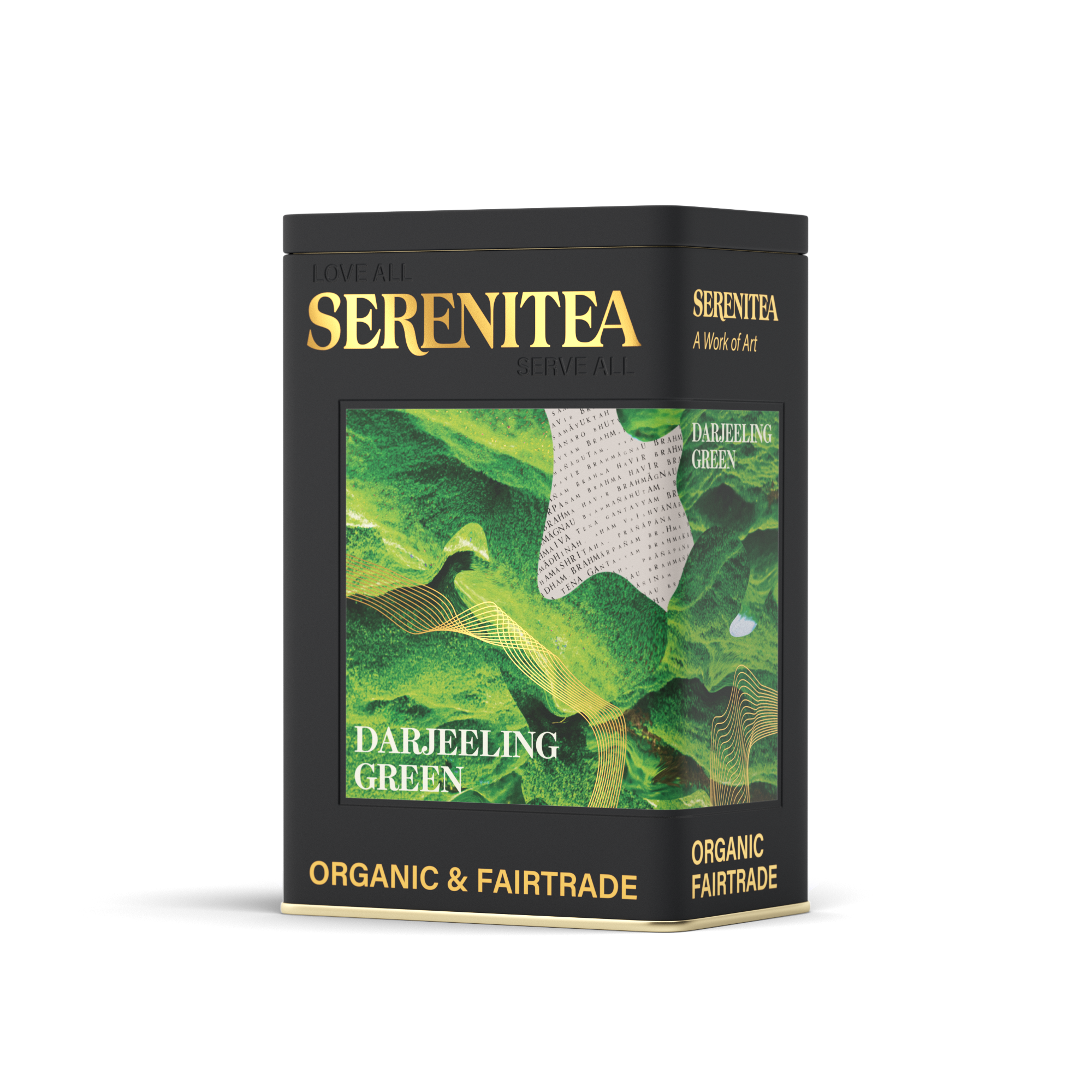 SereniTea Storage Tin for Darjeeling Green Tea