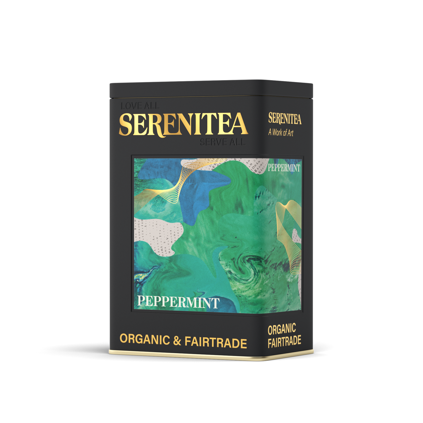 SereniTea Storage Tin for Peppermint Herbal Tea