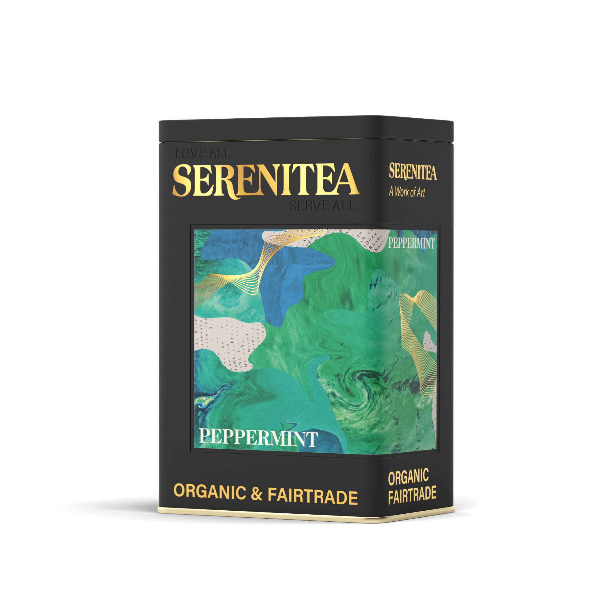 SereniTea Storage Tin for Peppermint Herbal Tea