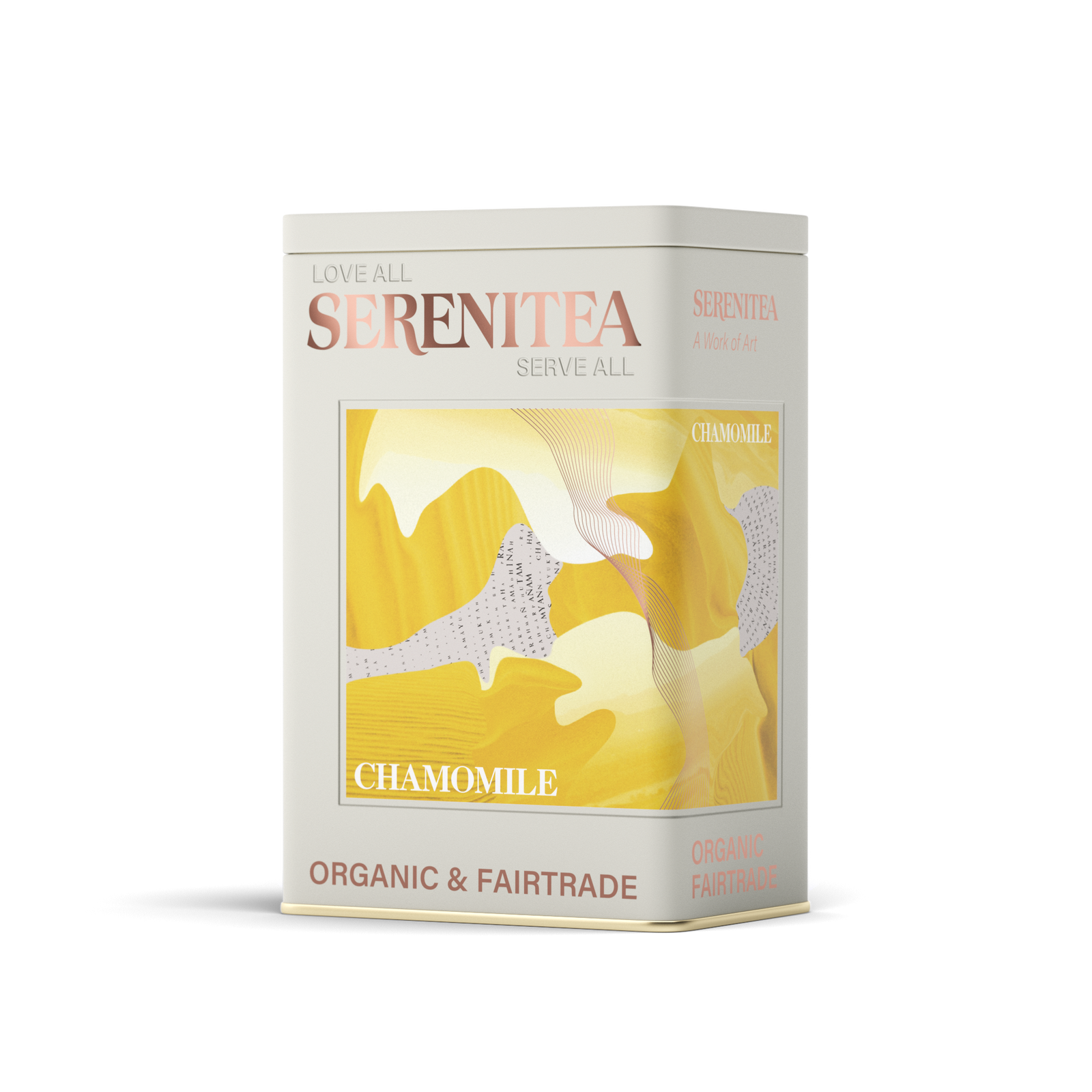 SereniTea Storage Tin for Chamomile Herbal Tea