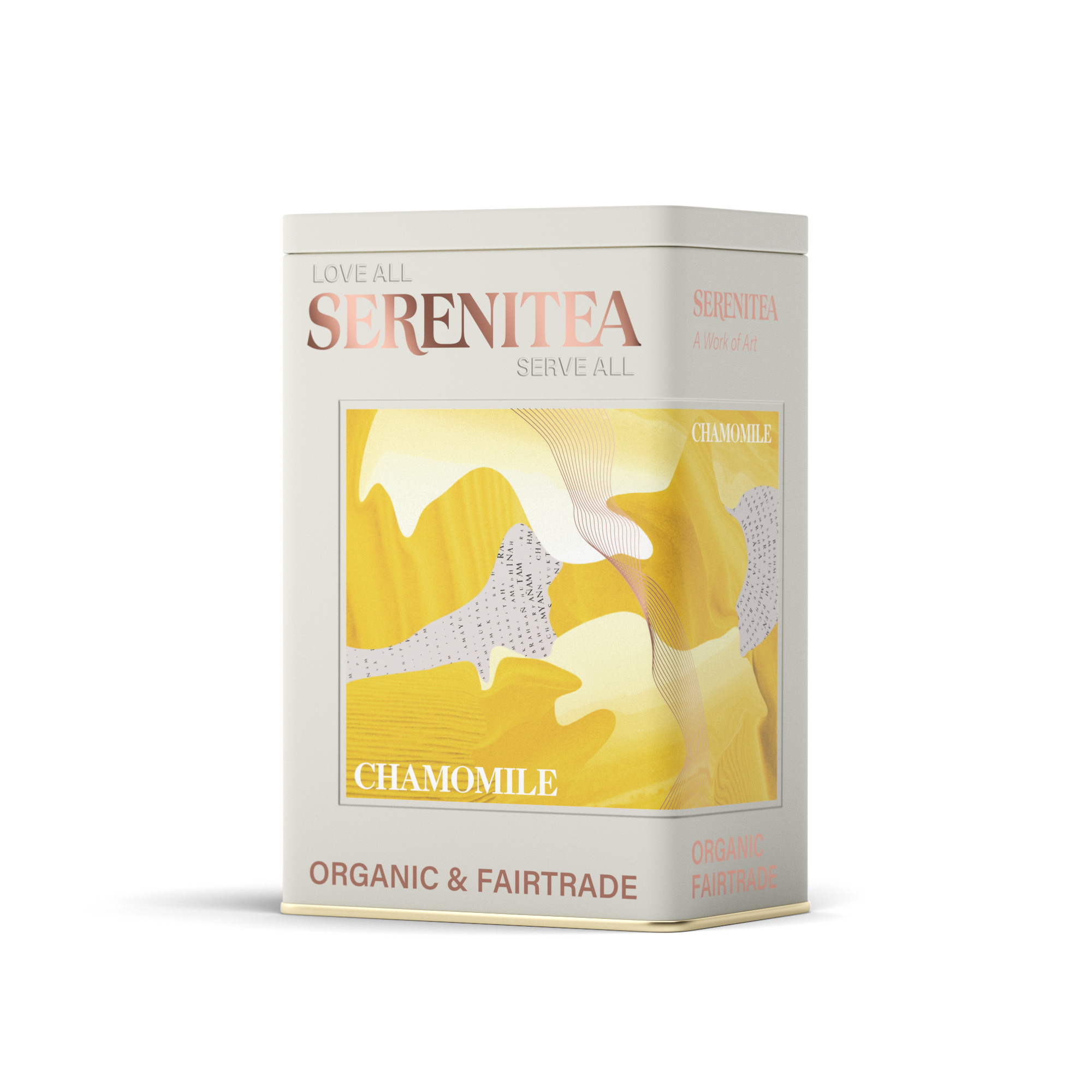 SereniTea Storage Tin for Chamomile Herbal Tea