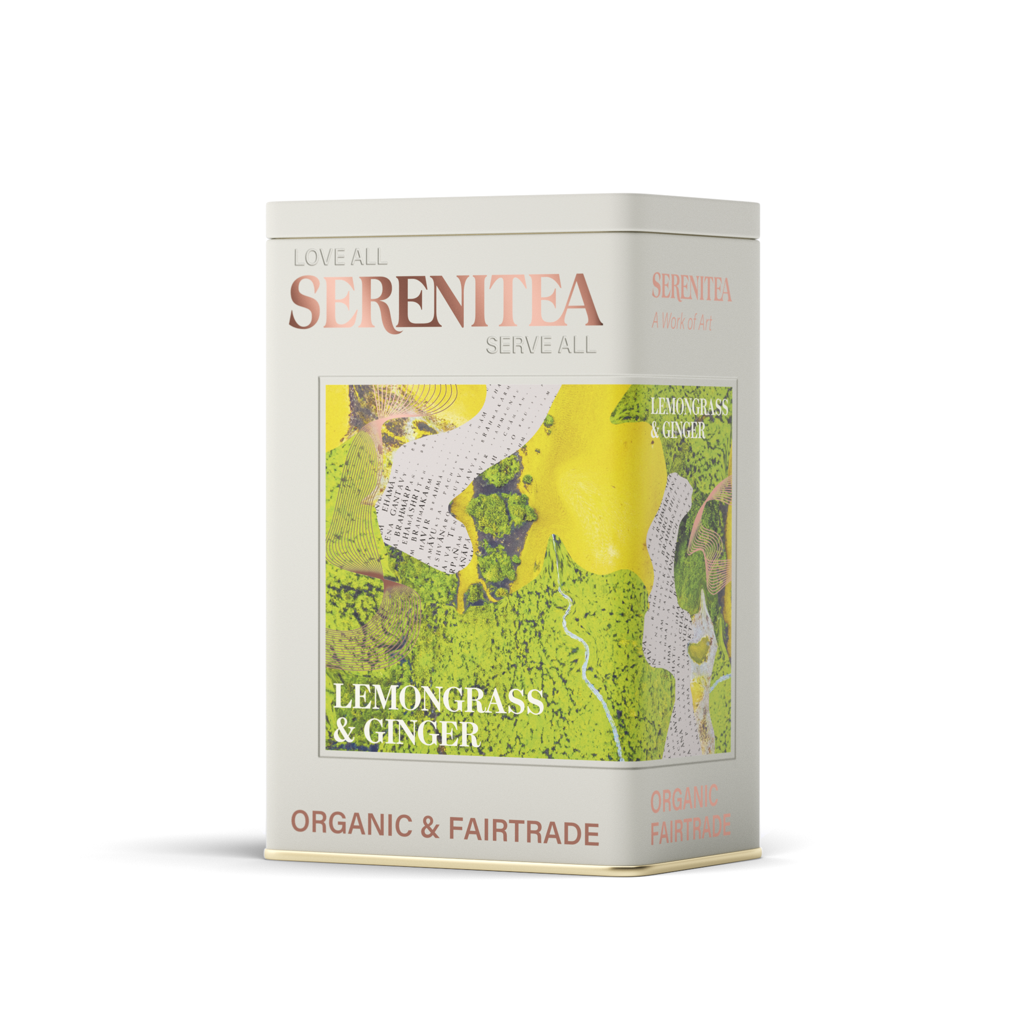 SereniTea Storage Tin for Lemongrass & Ginger Tea