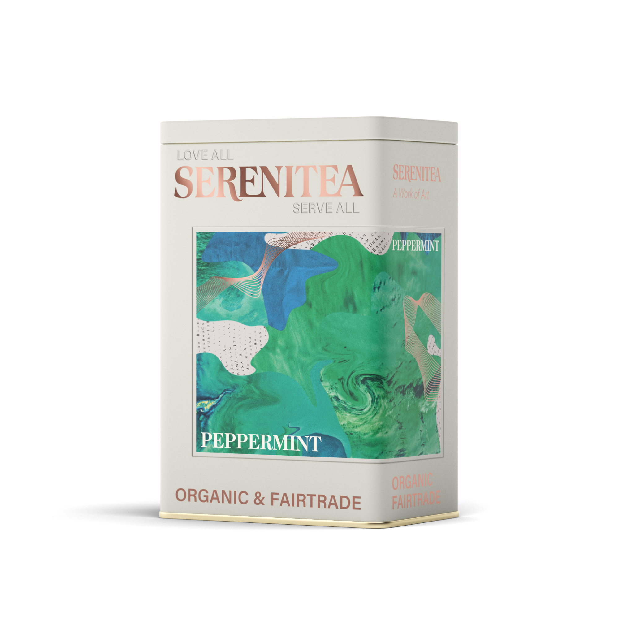 SereniTea Storage Tin for Peppermint Herbal Tea